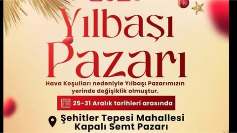 TARSUS'TA YILBAŞI PAZARI ŞEHİTLER TEPESİ'NDE KURULACAK