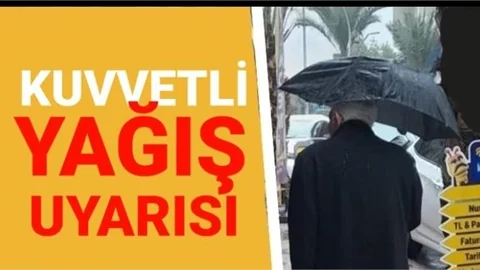Doğu Akdeniz’de Kuvvetli Yağışlar Uyarısı