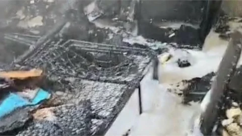 Tarsus'ta ev yangını