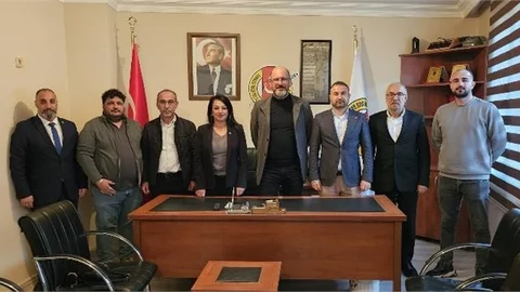 CHP Tarsus İlçe Başkanlığından Tarsus Gazeteciler Cemiyetine Ziyaret