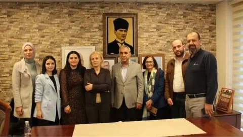 İMEP KOORDİNATÖRLERİNDEN BAŞKAN SARI'YA ZİYARET