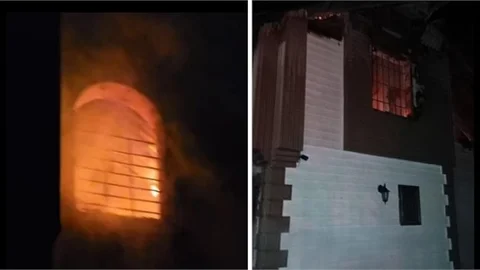 Yaylalık evde yangın