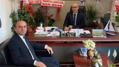 MÜDÜR ŞAHİN'DEN, MUDÜR ATEŞ'E "HAYIRLI OLSUN" ZİYARETİ