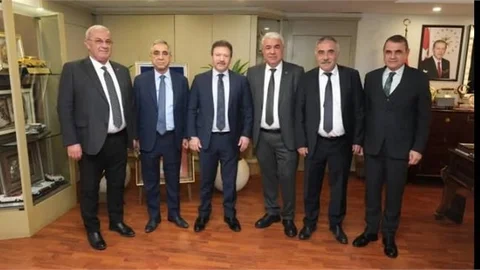 MESOB BAŞKANI SARI, GENEL BAŞKAN YİĞİNER'İ ZİYARET ETTİ