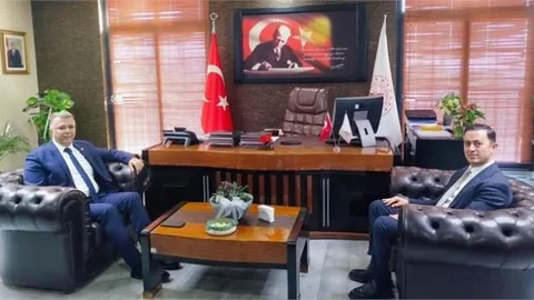 BAŞSAVCI ÖZTOPRAK'TAN MÜDÜR EKİCİ’YE "HAYIRLI OLSUN " ZİYARETİ