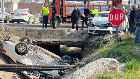 MERSİN'DE KAZA: 1 ÖLÜ, 3 AĞIR YARALI