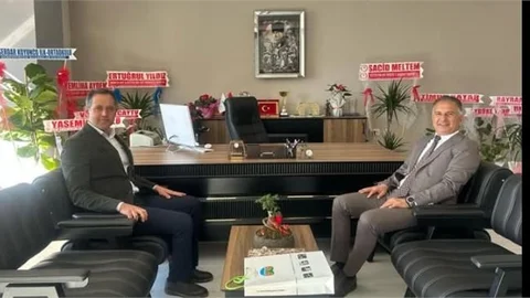 BAŞKAN SOFU'DAN, YENİ ATANAN MÜDÜR ÇETİN'E "HAYIRLI OLSUN" ZİYARETİ