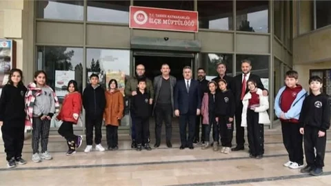 Cumhuriyet Ortaokulu Öğrencileri İlçe Müftülüğünü Ziyaret Etti
