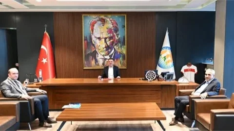 BAŞKAN SARI, BAŞKAN TUNCER'İ ZİYARET ETTİ