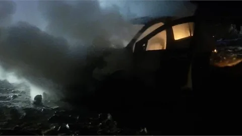 Kiralık Araç Piknik Dönüş Yolunda Yandı!