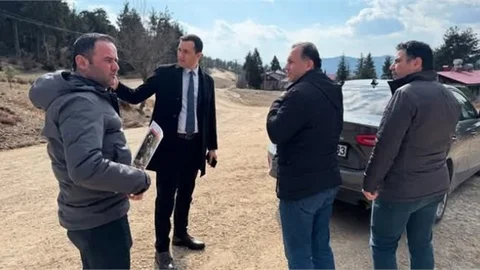 KAYMAKAM AVCI, ÇAMLIYAYLA-TARSUS KARAYOLU ÇALIŞMALARINI YERİNDE İNCELEDİ