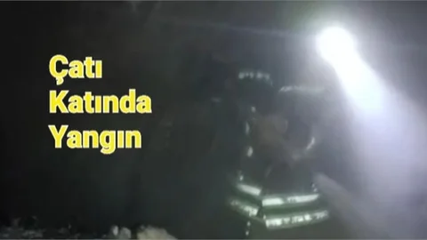 Çatı katında yangın