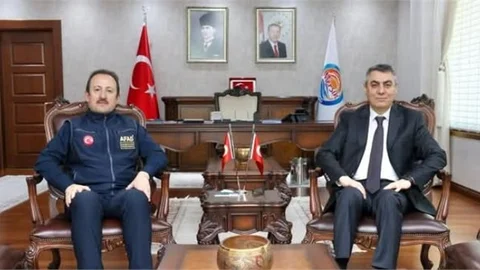 VALİ TOROS, AFAD BAŞKANI PEHLİVAN'I KONUK ETTİ