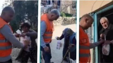 MUT BELEDİYESİ, YAŞLI VE HASTA VATANDAŞLARIN EVİNE SICAK YEMEK GÖTÜRÜYOR