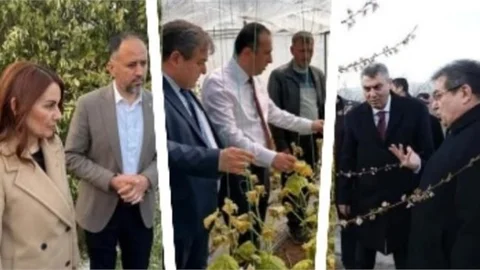 MERSİN'DE MÜLKİ AMİRLER İLE SİYASETÇİLERİN ÇİFTÇİLERE ZİYARETLERİ MORAL KAYNAĞI OLDU