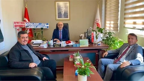 Erdoğan ve Zayim'den, Müdür Ateş’e "Hayırlı Olsun" Ziyareti