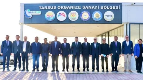 VALİ TOROS, TARSUS OSB MÜTEŞEBBİS HEYETİYLE TOPLANTI YAPTI