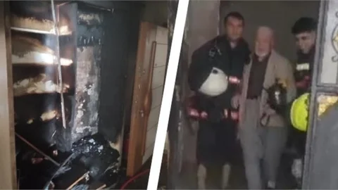 Mersin İtfaiye ekiplerinin zamanında müdahalesi bir faciayı önledi