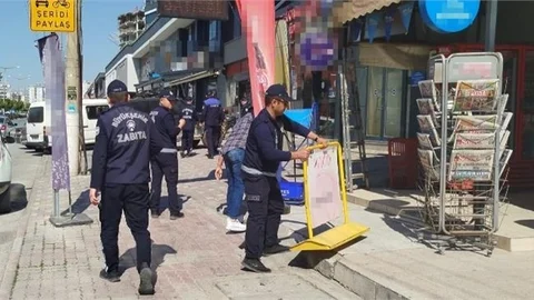 TARSUS’TA ZABITALARIN KALDIRIM İŞGALLERİNE KARŞI DENETİMLERİ DEVAM EDİYOR