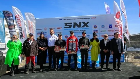 Erciyes, Dünya Kar Motosikleti Şampiyonası’na ev sahipliği yaptı