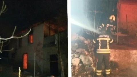 Tarsus'ta gece saatlerinde ev yangını, 1 kişi hayatını kaybetti