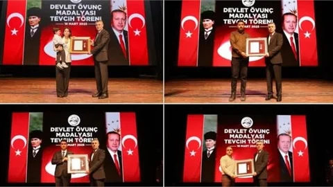MERSİN'DE ŞEHİT AİLELERİNE VE GAZİLERE DEVLET ÖVÜNÇ MADALYASI VE BERAT BELGELERİ VERİLDİ