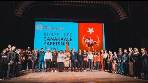 ÇANAKKALE ZAFERİ'NİN 110. YIL DÖNÜMÜ COŞKUYLA KUTLANDI