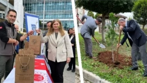Tarsus Adalet Sarayı'nda Fidan Dağıtımı Ve Dikimi Gerçekleştirildi
