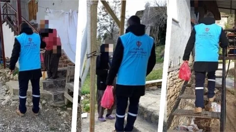 ÇAMLIYAYLA'DA YÖRÜK AİLELERİNDEN İHTİYAÇ SAHİPLERİNE KURBAN DAĞITIMI