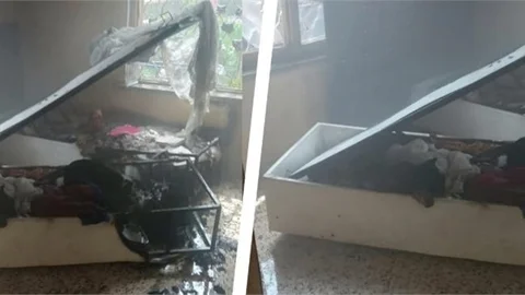 Tarsus'ta müstakil evde yangın