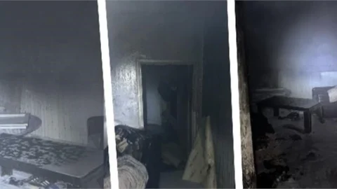 Tarsus'ta akşam saatlerinde ev yangını