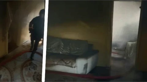 Mersin’de Üçüncü Kattaki Yangın İtfaiyenin Hızlı Müdahalesiyle Söndürüldü