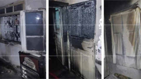 TARSUS’TA ÇİÇEKLİ MAHALLESİ’NDE EV YANGINI