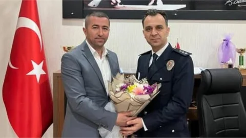 MHP'Lİ BAŞKAN AKIN'DAN, EMNİYET AMİRİ AZBAY'A POLİS HAFTASI ZİYARETİ