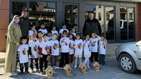 Mut Orman İşletme Müdürlüğü'ne Miniklerden Anlamlı Ziyaret