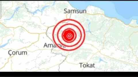 AMASYA'DA 4, 6 BÜYÜKLÜĞÜNDE DEPREM