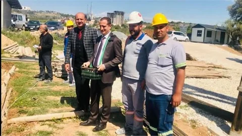 AYDOĞAN İLKÖĞRETİM OKULU'NUN TEMELİ ATILDI