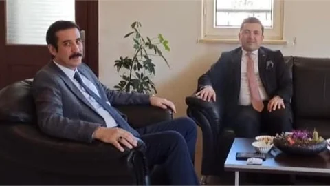 Anamur Cumhuriyet Başsavcısı Tanju Çatlı’dan  Bozyazı  Kaymakamı Tuncay Topsakaloğlu’na Ziyaret