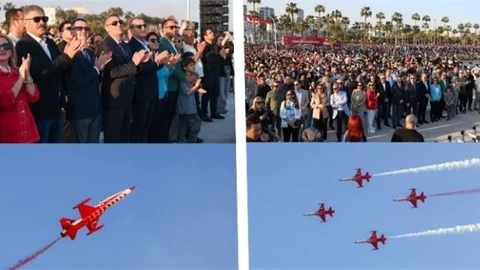 MERSİN SEMALARINA TÜRK YILDIZLARI DAMGASINI VURDU