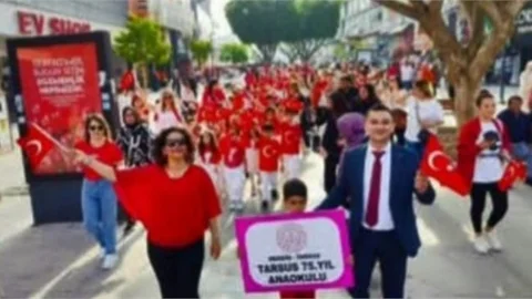 TARSUS'TA "ÇOCUK FESTİVALİ" KORTEJ YÜRÜYÜŞÜ İLE BAŞLADI