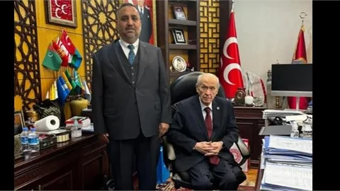 BAŞKAN ŞEVKET CAN, DEVLET BEY'İ ZİYARET ETTİ