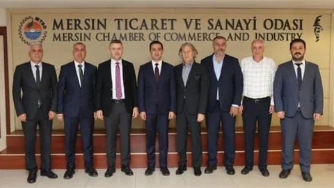 MERSİN İL SAĞLIK MÜDÜRÜ EKİCİ'DEN MTSO BAŞKANI ÇAKIR'A ZİYARET