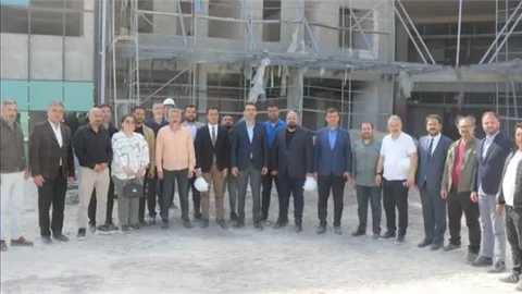 BAŞKAN ALDEMİR, MEZİTLİ DEVLET HASTANESİ İNŞAATINDA İNCELEMELERDE BULUNDU