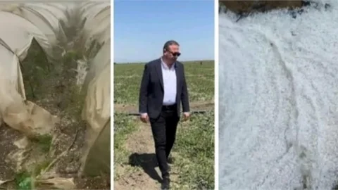 BAŞKAN AVCI "DOLU YAĞIŞI ÇİFTÇİLERİMİZİ PERİŞAN ETTİ"