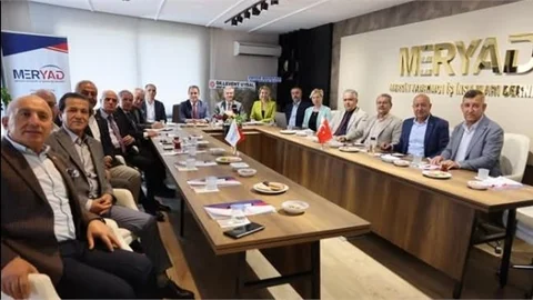 BAŞKAN ÇAKIR'DAN, MERYAD'IN YENİ BAŞKANI İPEK'E "HAYIRLI OLSUN" ZİYARETİ