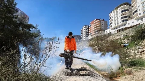 TEMİZLİK VE İLAÇMA YAPILAN GÜLNAR’IN HER KÖŞESİ TERTEMİZ, HER NOKTASI GÜVENDE