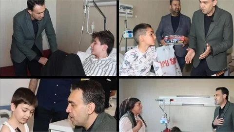 Başkan Aldemir, Mersin Şehir Hastanesinde Tedavi Gören Çocukları Ziyaret Etti