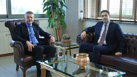 KAYMAKAM.GÜLENÇ'TEN BAŞKAN ÇAKIR'A ZİYARET