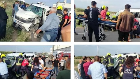 MERSİN'DE KAZA: 4 AĞIR YARALI
