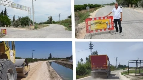 KARAÇERÇİLİ YOLU MERSİN BÜYÜKŞEHİR TARAFINDAN TAMAMEN YENİLENDİ